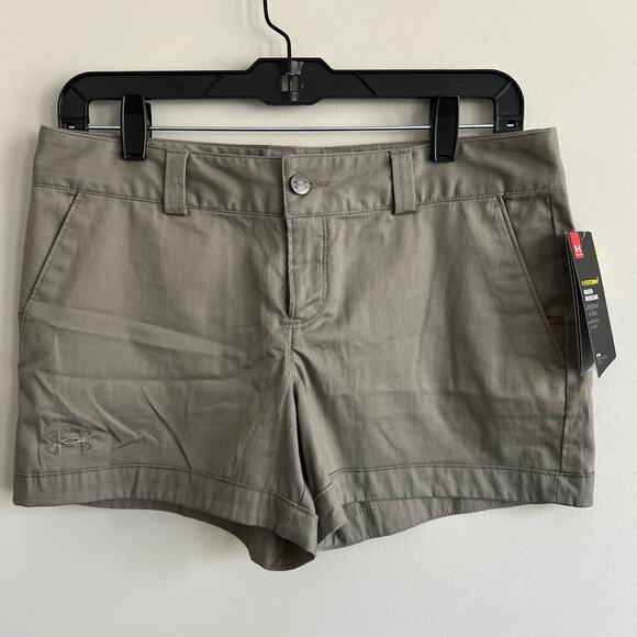 Under Armour Fitted Storm Shorts Heat Gear Gray 4 NWT - Picture 1 of 9